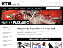 Tablet Screenshot of enginemaster.com.au
